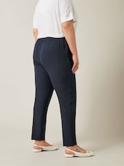 Evans Blue Tapered Leg Trousers - Image 2 of 5