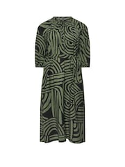 Evans Abstract Swirl Print Midi Dress - Image 5 of 5