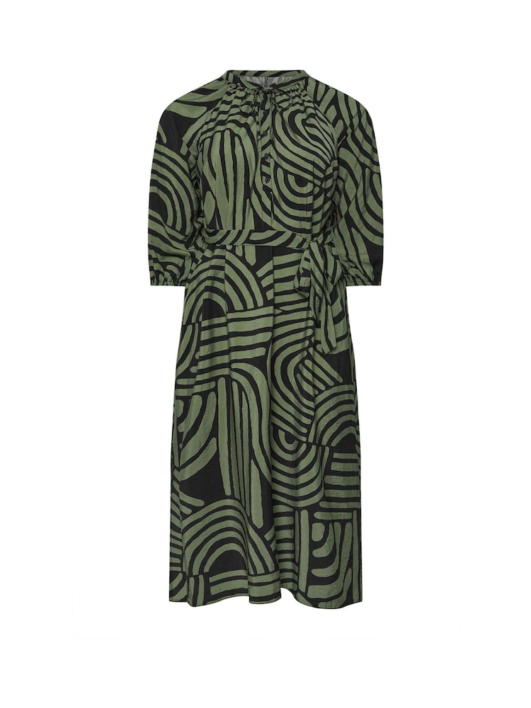 Evans Abstract Swirl Print Midi Dress - Image 5 of 5