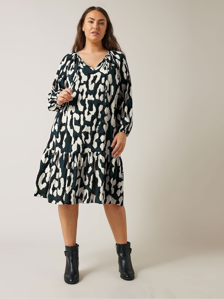 Blau - Evans Abstract Animal Print Mini Dress - Bild 1 von 5