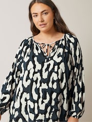 Blau - Evans Abstract Animal Print Mini Dress - Bild 4 von 5