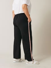 Evans Wide Leg Side Stripe Trousers - Image 3 of 5