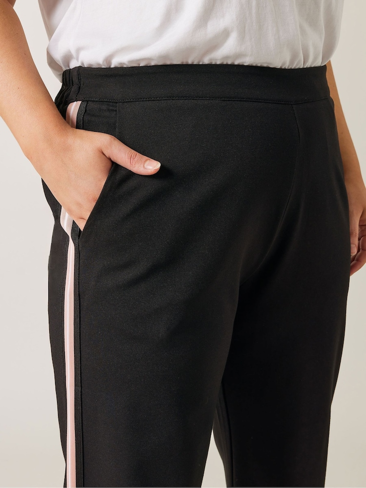 Evans Wide Leg Side Stripe Trousers - Image 4 of 5