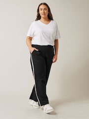 Evans Wide Leg Side Stripe Trousers - Image 2 of 4
