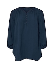 Evans Blue Long Sleeve Boho Blouse - Image 6 of 6