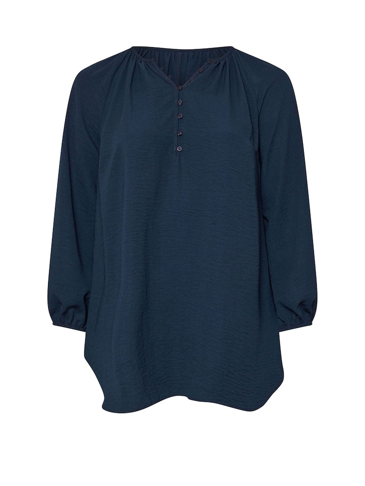 Evans Blue Long Sleeve Boho Blouse - Image 6 of 6