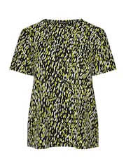 Evans – Jersey-Krepp-Top in Schwarz - Bild 5 von 5