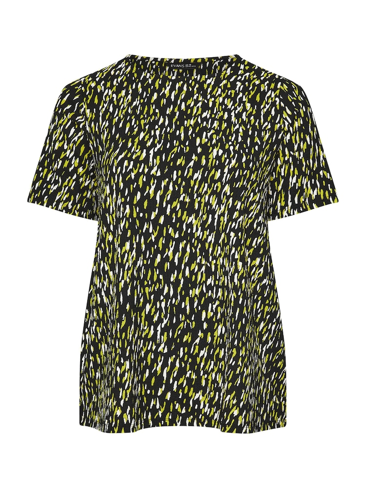 Evans – Jersey-Krepp-Top in Schwarz - Bild 5 von 5