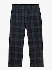 Trotters London Blue Tartan Donald 100% Cotton Trousers - Image 1 of 2