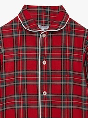 Trotters London Red Little Cosy 100% Cotton Tartan All-In-One - Image 3 of 3