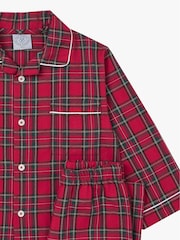 Trotters London Red Cosy Tartan 100% Cotton Pyjamas - Image 3 of 3