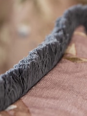 Sanderson Blush Porcelain Garden Matt Velvet Piped Cushion - Image 2 of 6