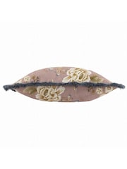 Sanderson Blush Porcelain Garden Matt Velvet Piped Cushion - Image 5 of 6