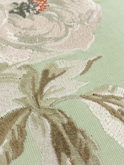 Sanderson Sage Adele Floral Printed Piped Cushion - Image 4 of 6