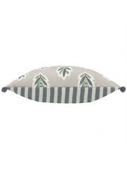 Sanderson Flax Sessile Leaf Ruffled Rectangular Cushion - Image 4 of 5