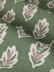 Sanderson Leaf Green Sessile Leaf Printed Pencil Pleat Curtains - Image 5 of 5