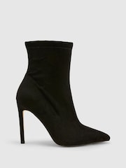 Novo Black Wide Fit Katya Point Stiletto Ankle Boots - Image 2 of 4