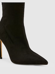 Novo Black Wide Fit Katya Point Stiletto Ankle Boots - Image 4 of 4