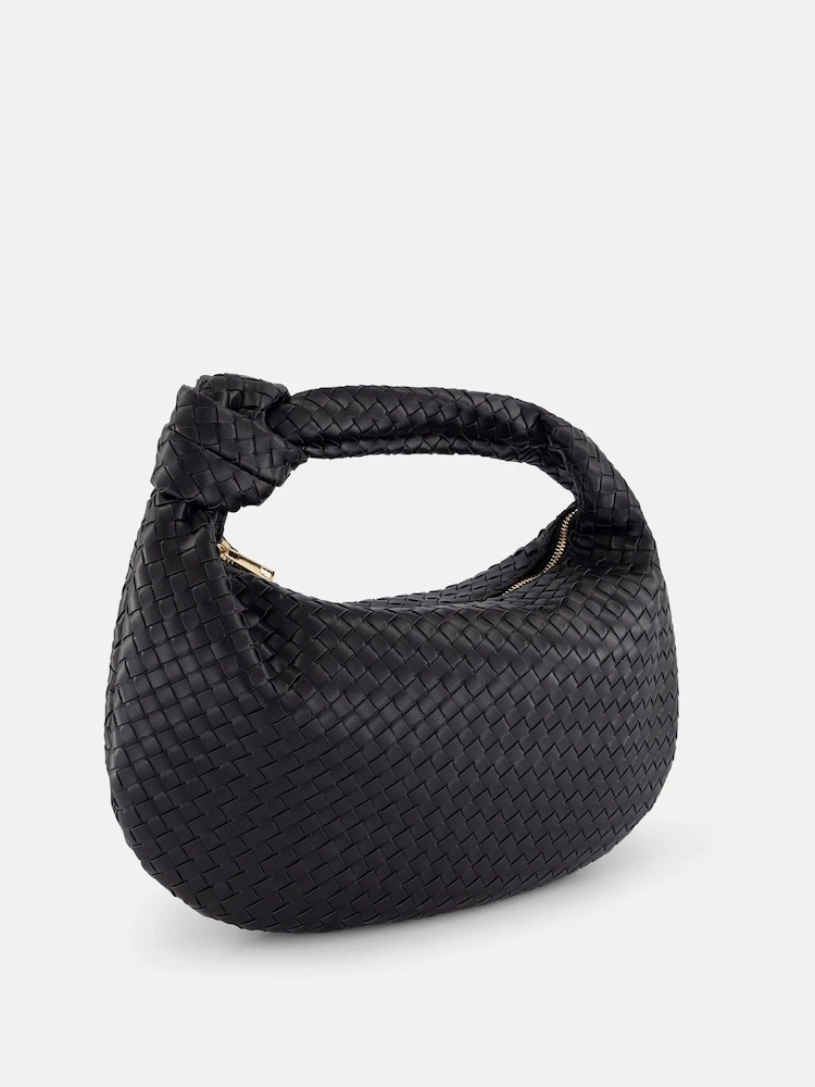 Novo Black Acee Woven Shoulder Bag - Image 2 of 3 Novo Black Acee Woven Shoulder Bag - Image 2 of 3