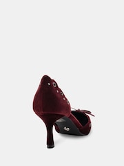 Novo Red Illasi Eyelet Two Part Court Shoes - Image 4 of 6