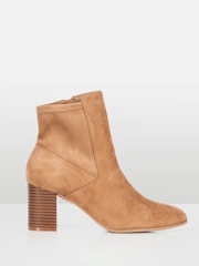 Novo Natural Wide Fit Holland Stretch Block Ankle Boots - Image 2 of 5