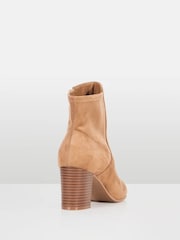 Novo Natural Wide Fit Holland Stretch Block Ankle Boots - Image 5 of 5