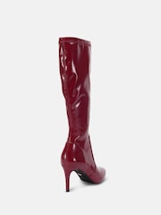 Novo Red Orleans Stretch Knee High Point Stiletto Boots - Image 5 of 5