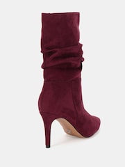 Novo Red Dekota Ruched Point Mid Calf Boots - Image 3 of 4