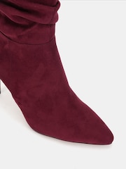 Novo Red Dekota Ruched Point Mid Calf Boots - Image 4 of 4