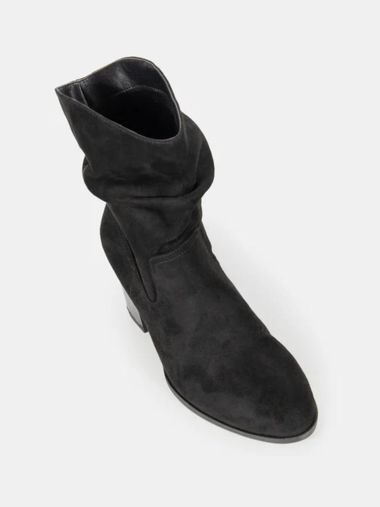 Novo Black Regular Fit Sheryl Slouch Block Heel Boots - Image 5 of 5