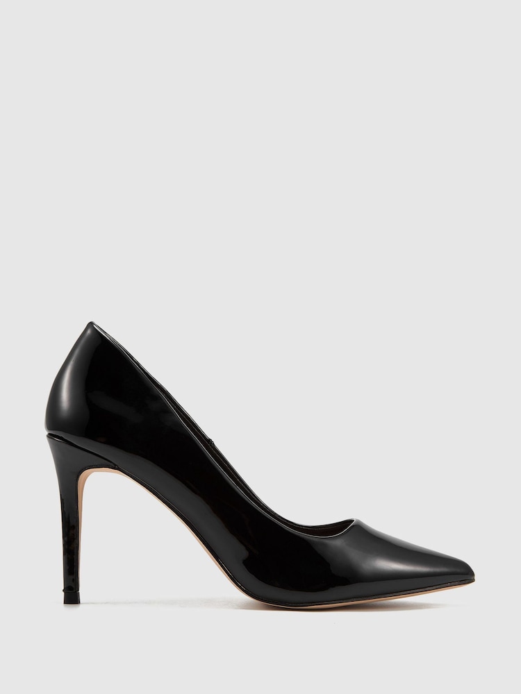 Novo Black Patent Standard Fit Impossible Point Court Shoes - Image 1 of 3 Novo Black Patent Standard Fit Impossible Point Court Shoes - Image 1 of 3