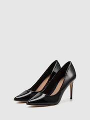Novo Black Patent Standard Fit Impossible Point Court Shoes - Image 2 of 3