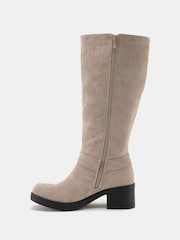 Novo Natural Delaware Harness Biker Knee Boots - Image 3 of 6