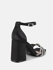 Novo Black Cassia Diamante Block Heels - Image 3 of 6