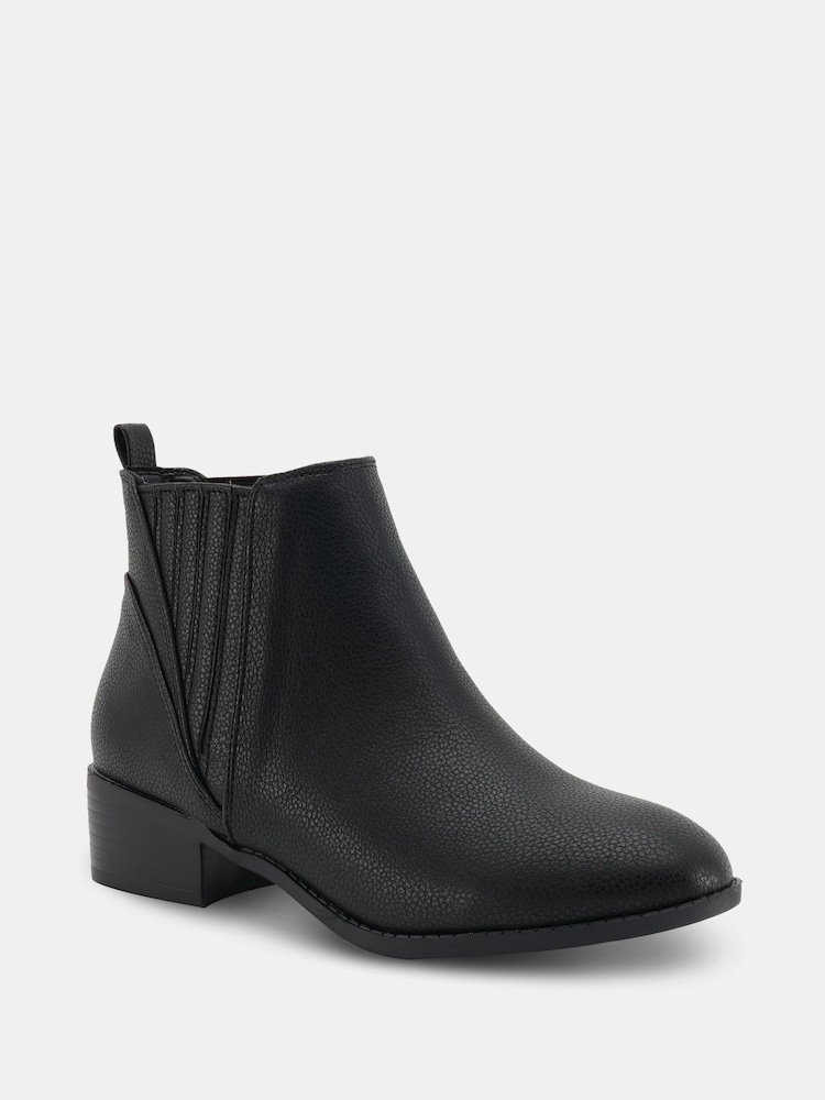 Novo Black Regular Fit Dillion Low Ankle Chelsea Boots - Image 2 of 6