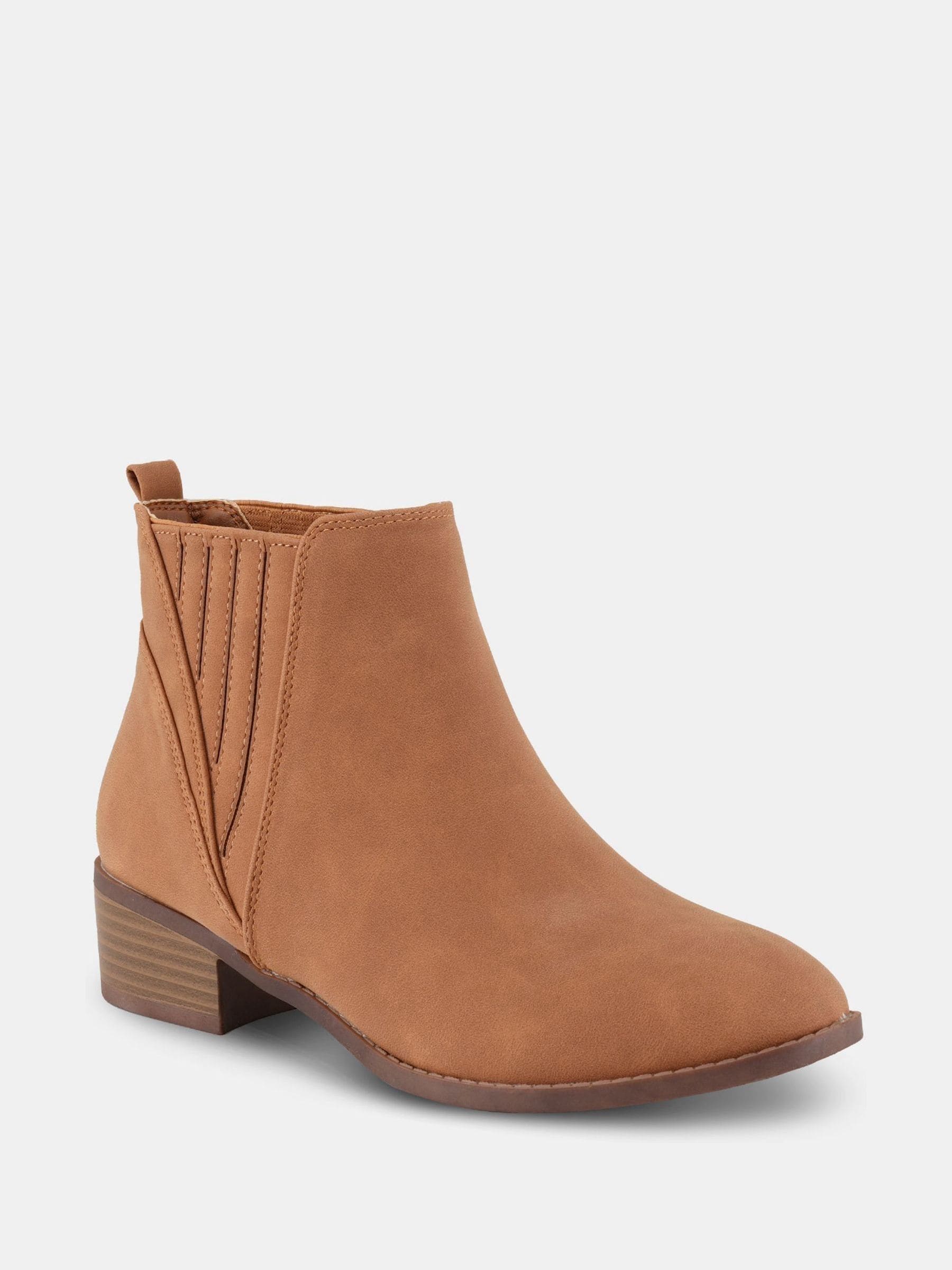 Novo Brown Regular Fit Dillion Low Ankle Chelsea Boots