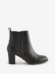 Negro - Novo Vienna Block Heel Chelsea Boots - Imagen 2 de 6