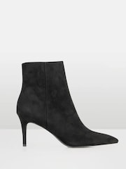 Novo Black Regular Fit Felicia Point Mid Heel Ankle Boots - Image 2 of 5