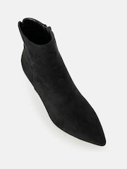 Novo Black Regular Fit Felicia Point Mid Heel Ankle Boots - Image 4 of 5