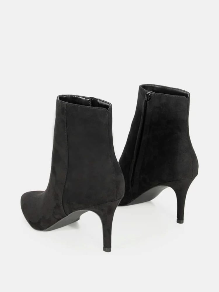 Novo Black Regular Fit Felicia Point Mid Heel Ankle Boots - Image 5 of 5