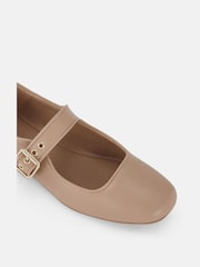 Novo Nude Standard Fit Cesena Mary Jane Flat Ballerina Shoes - Image 6 of 6