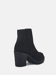 Novo Black Regular Fit Harlequin Chelsea Heeled Unit Boots - Image 4 of 5