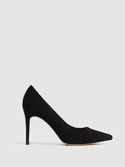 Novo Black Wide Fit Impossible Point Court Shoes - Image 1 of 4