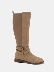 Novo Natural Regular Fit Jadine Knee High Boots - Image 2 of 6