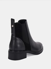 Novo Black Wide Fit Daniela Flat Chelsea Boots - Image 4 of 5