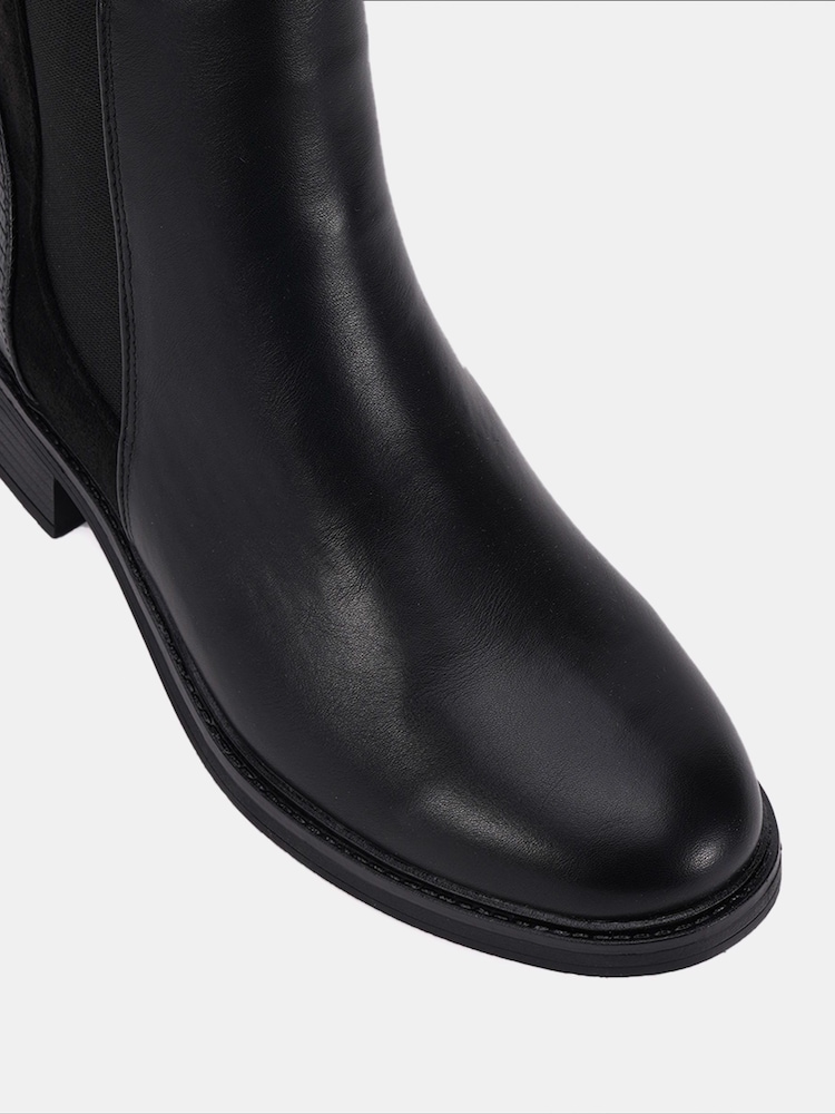 Novo Black Wide Fit Daniela Flat Chelsea Boots - Image 5 of 5 Novo Black Wide Fit Daniela Flat Chelsea Boots - Image 5 of 5