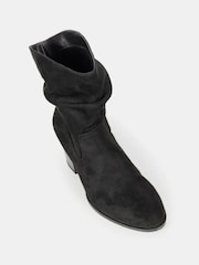 Novo Black Wide Fit Sheryl Slouch Block Heel Boots - Image 3 of 5