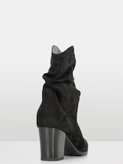 Novo Black Wide Fit Sheryl Slouch Block Heel Boots - Image 4 of 5
