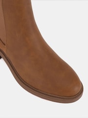 Novo Brown Regular Fit Daniela Flat Chelsea Boots - Image 3 of 4