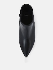 Novo Black Slim Harlie Block Heel Point Ankle Boots - Image 5 of 6